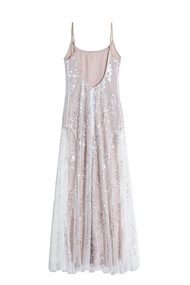 Платье макси с пайетками