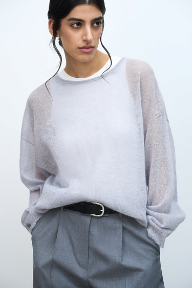 Трикотажный джемпер из мохера