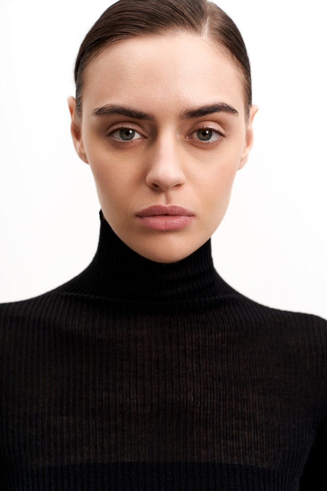 Трикотажная водолазка из шерсти мериноса 