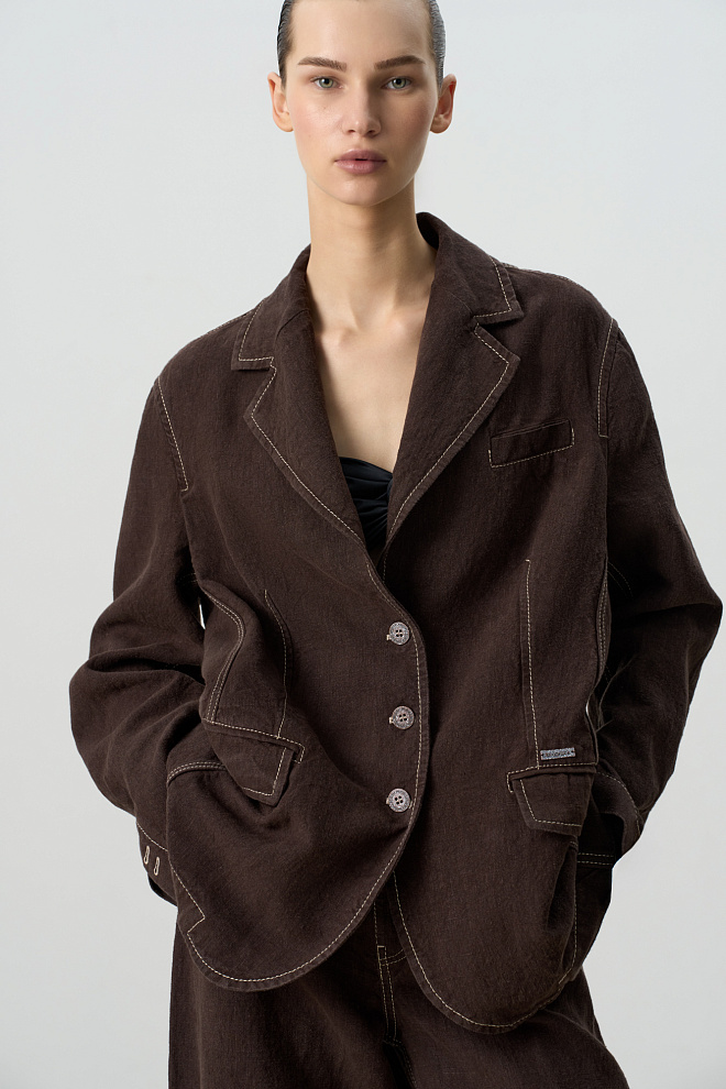 Жакет из 100% льна