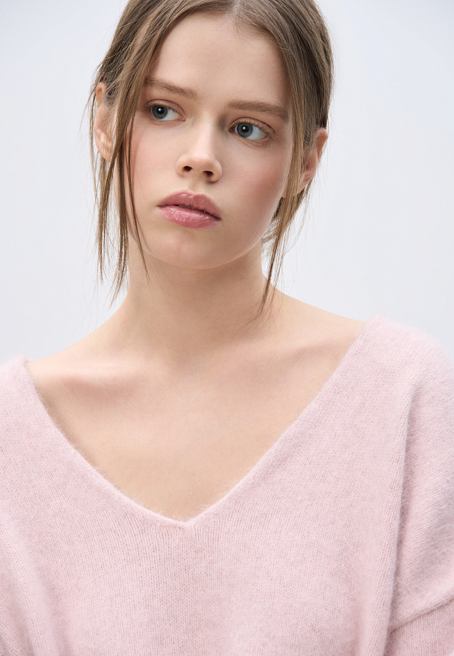 Джемпер из пуха лисы