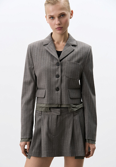 Юбка мини в полоску