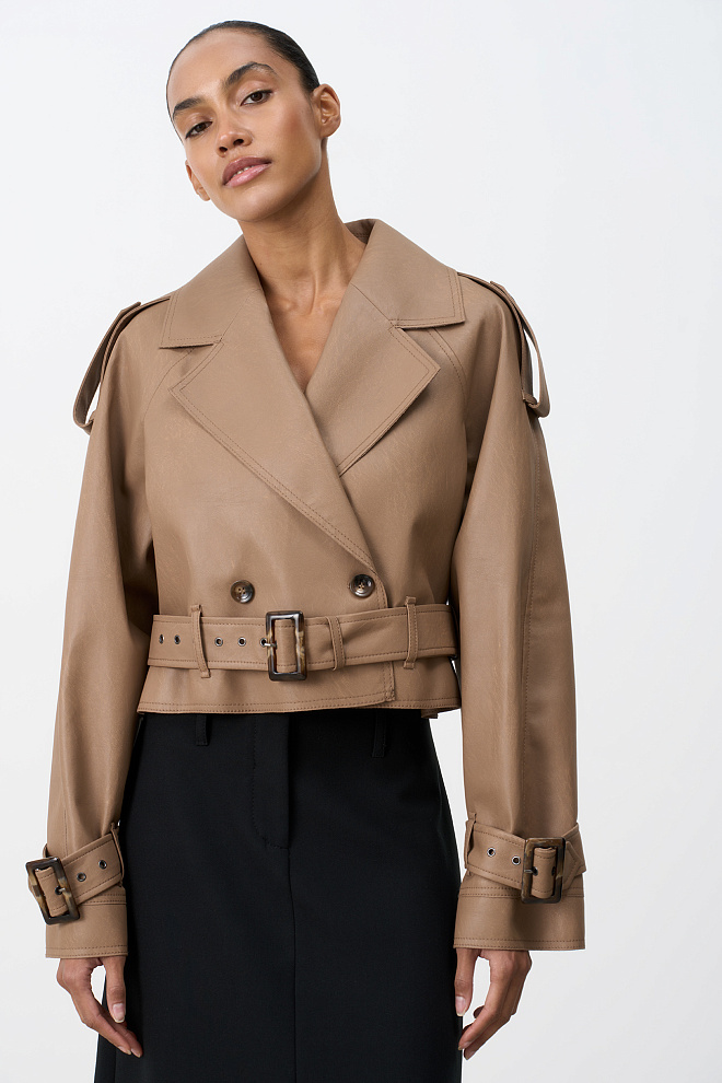 Жакет-косуха из экокожи