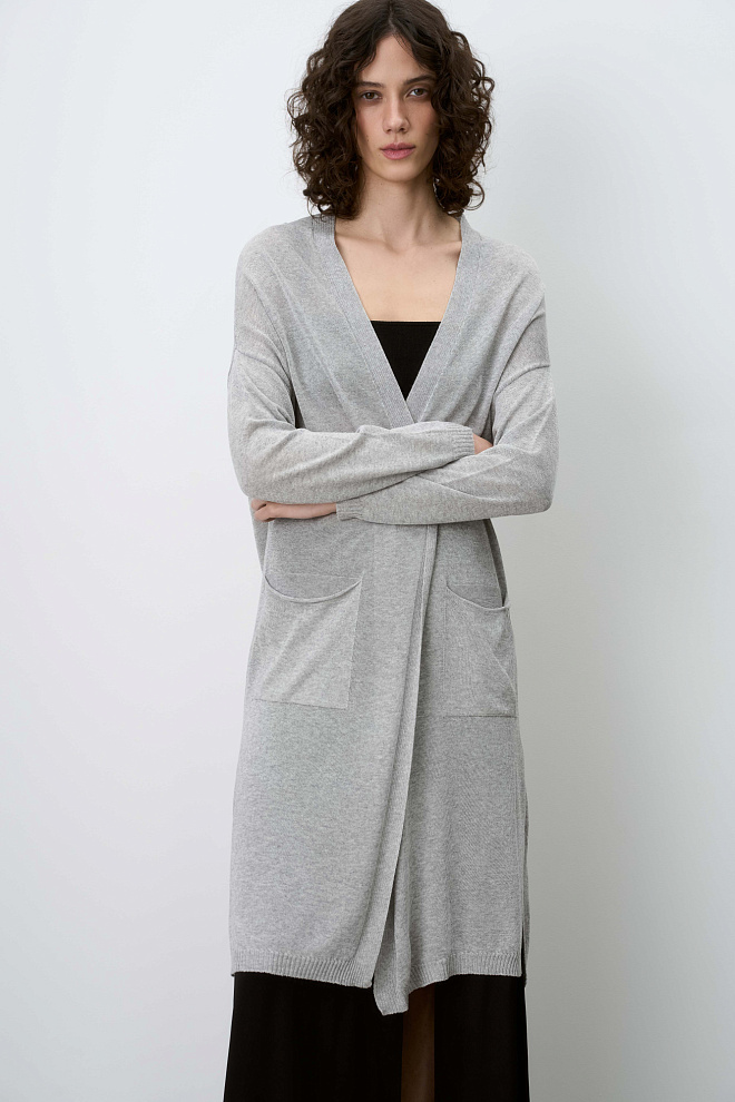 Длинный кардиган из вискозы