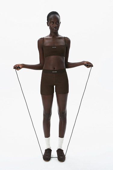 Трикотажные велосипедки из вискозы