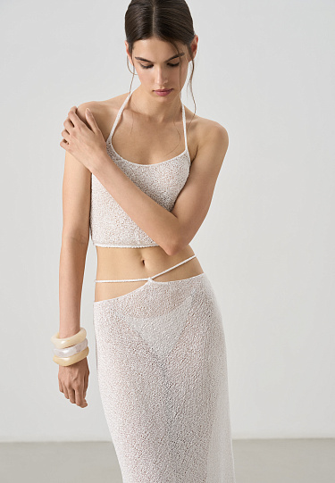 Юбка миди с пайетками