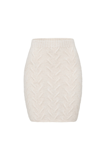 Юбка мини из шерсти альпака