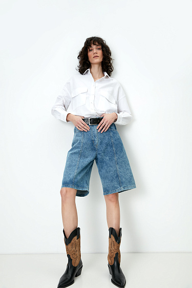 Джинсовые шорты из 100% хлопка