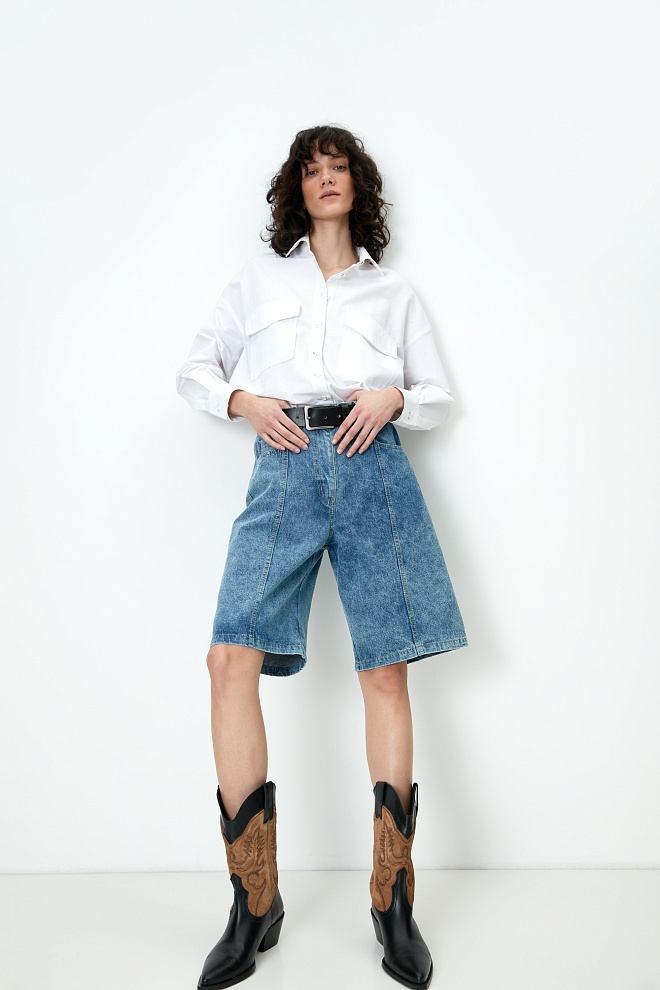 Джинсовые шорты из 100% хлопка