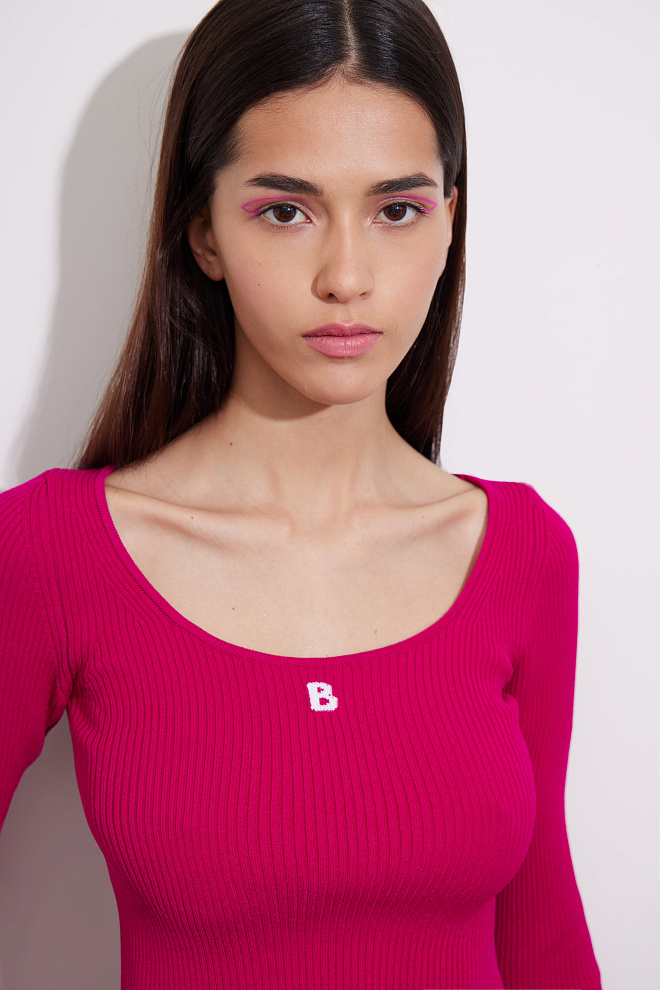 Спортивный топ с длинным рукавом