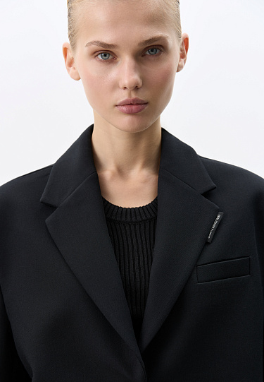 Укороченный жакет из поливискозы