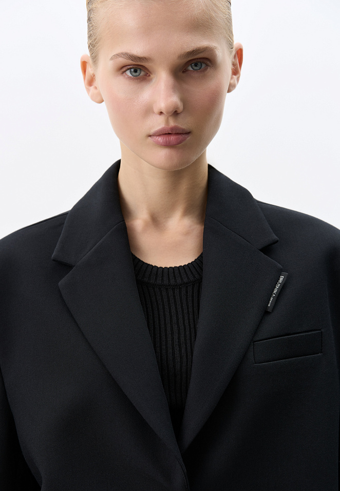 Укороченный жакет из поливискозы