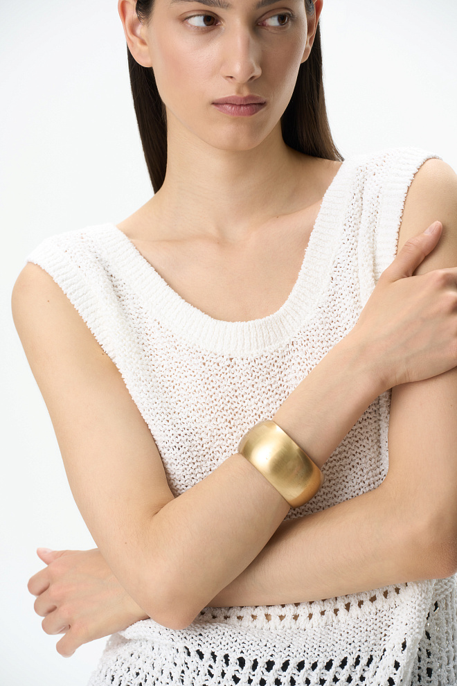 Трикотажный топ с бахромой 