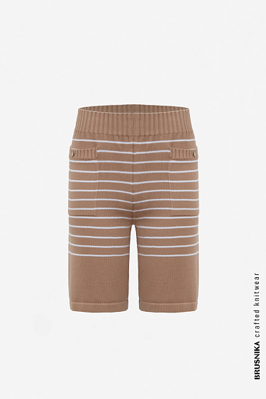 Хлопковые шорты в полоску