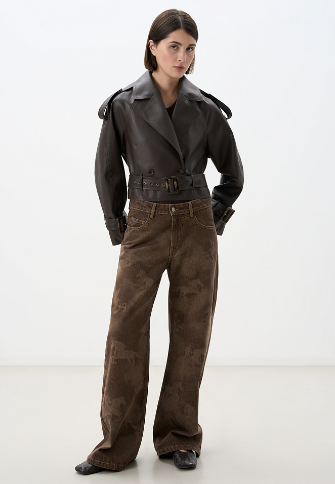 Жакет-косуха из экокожи