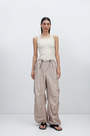 Удлиненная трикотажная майка