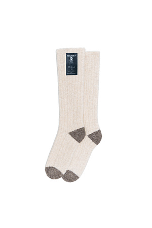 бежевый Трикотажные носки из смесовой шерсти с отклеивающимся ярлыком.