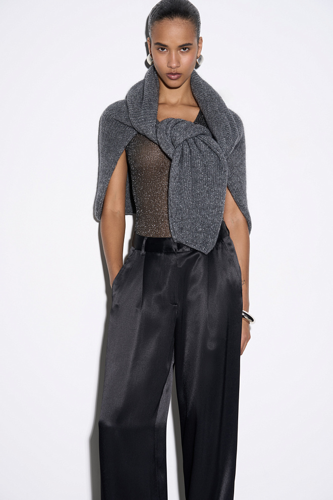 Атласные брюки 