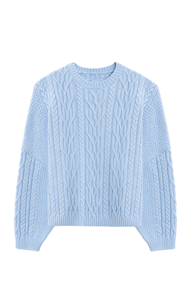 Трикотажный джемпер с косами