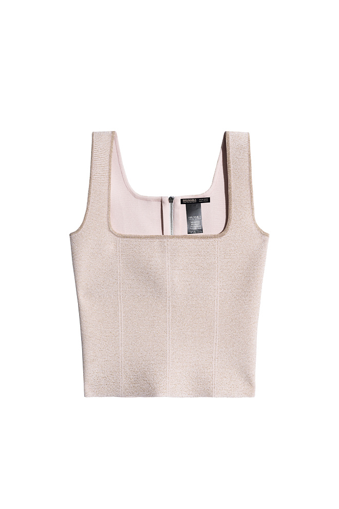 Короткий корсет с люрексом