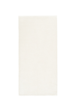 белый Широкий палантин из шерсти и мохера. Края изделия выполнены в рубчик.