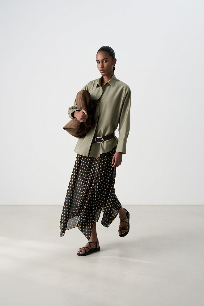 Рубашка из тонкого шелка