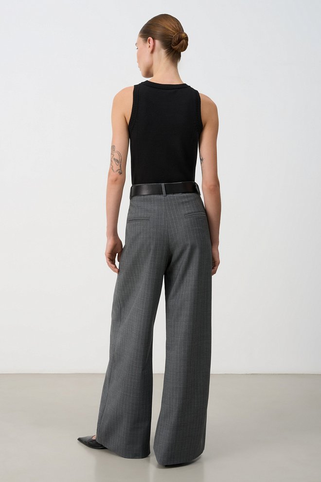 Широкие брюки палаццо