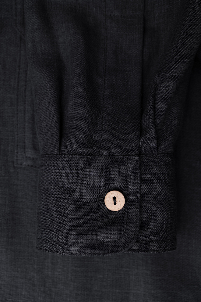 Платье-рубашка из 100% льна