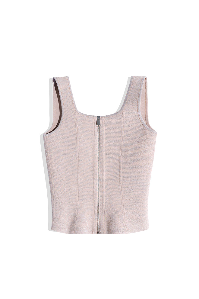 Короткий корсет с люрексом