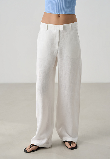 Брюки из 100% льна