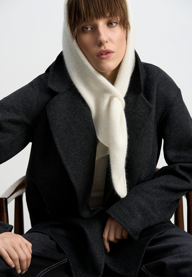 Косынка из пуха лисы