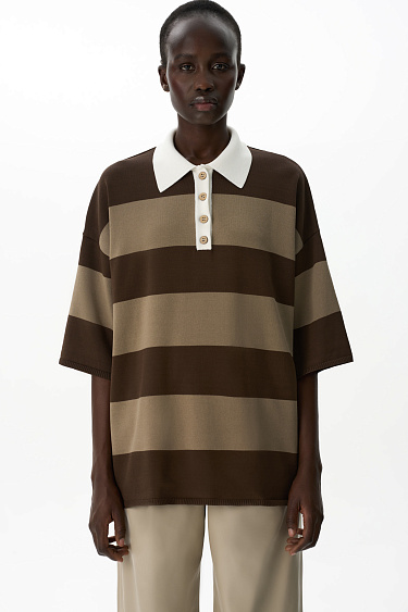 Футболка с воротником поло