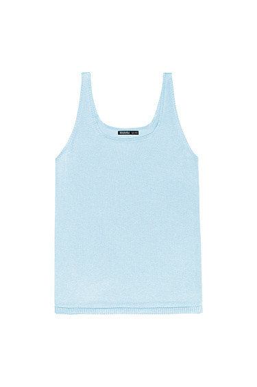 Цельновязаная майка из 100% вискозы