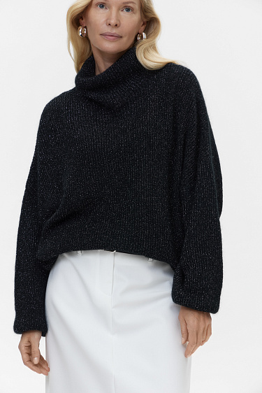 Мохеровый джемпер с люрексом