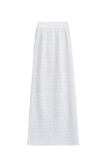 Ажурная юбка макси из 100% льна