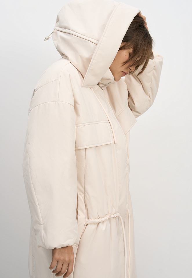 Длинная куртка с кулиской