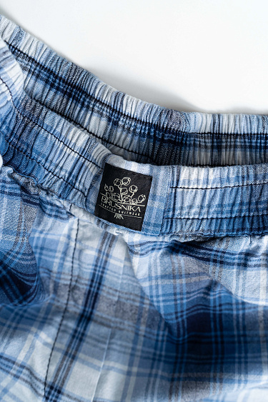 Шорты в клетку из 100% хлопка