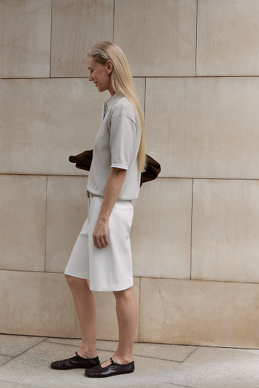 Трикотажная футболка поло из вискозы