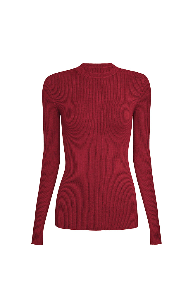 Цельновязанная водолазка из шерсти