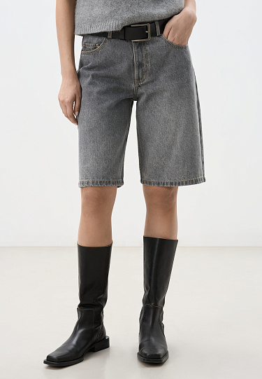 Джинсовые шорты-бермуды из 100% хлопка