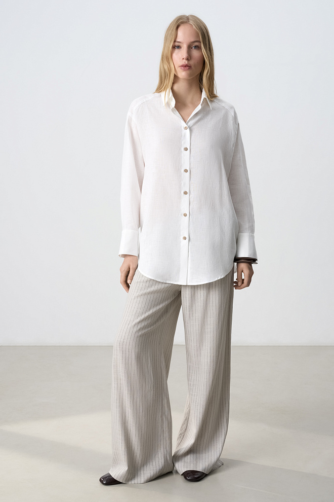 Рубашка из 100% льна