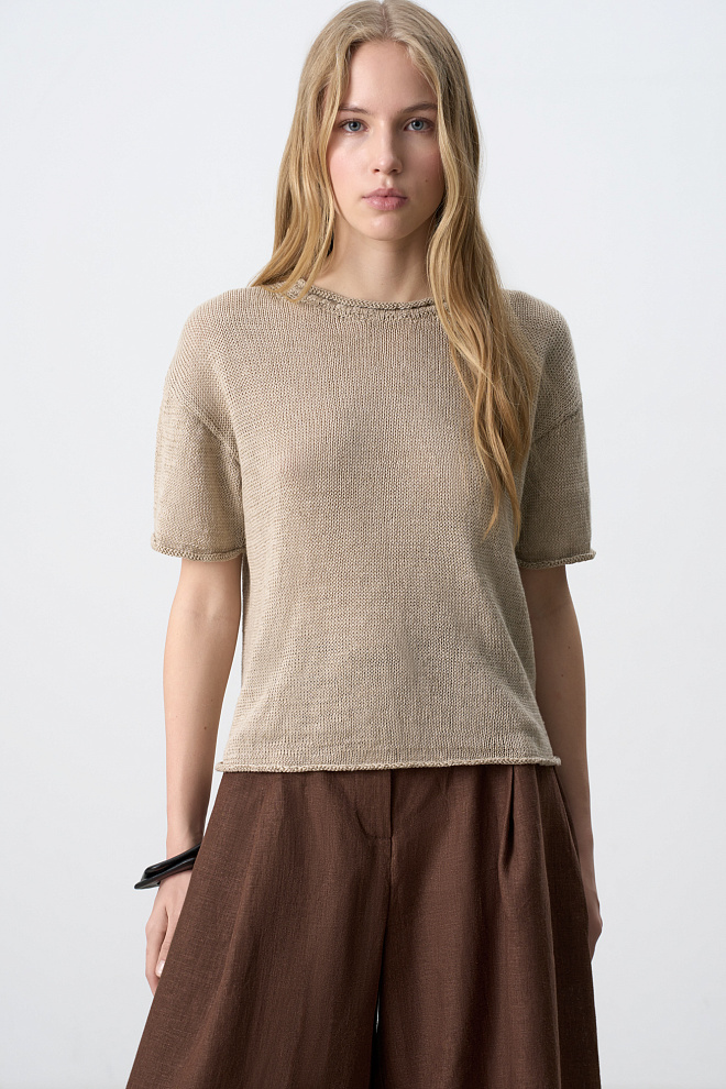 Футболка из 100% льна