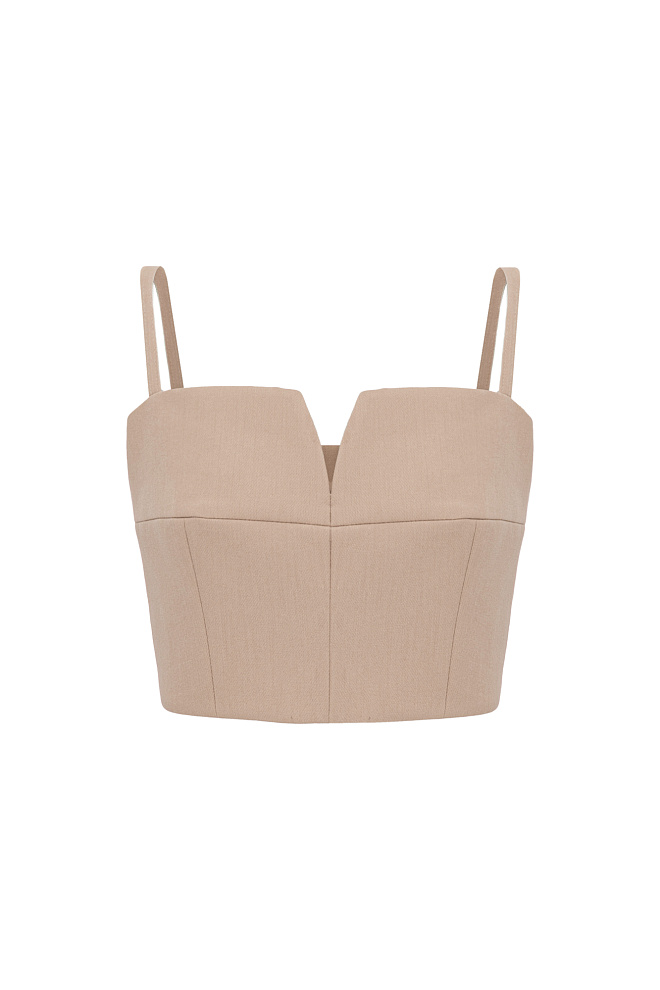 Укороченный топ на лямках