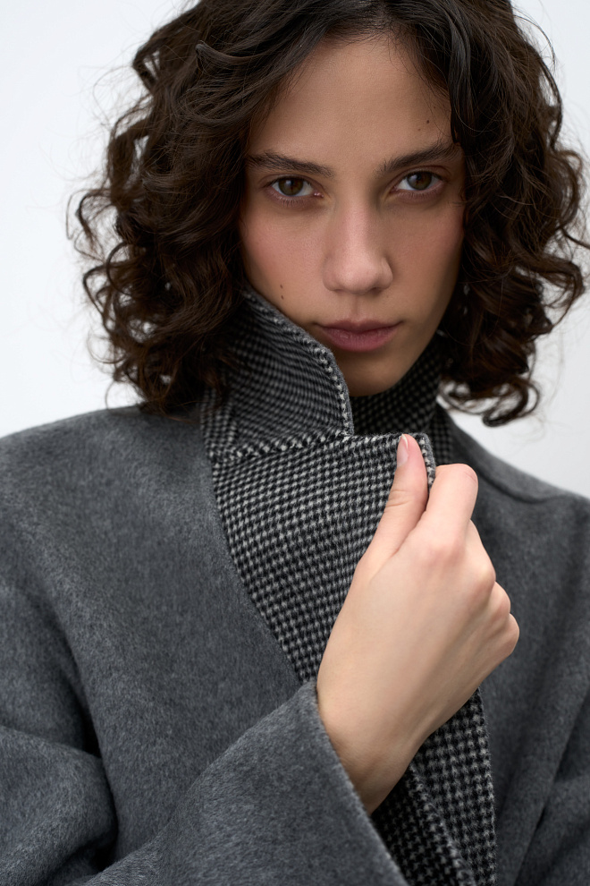 Двусторонний жакет из 100% шерсти