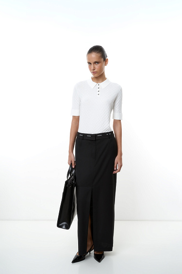 Трикотажная футболка-поло