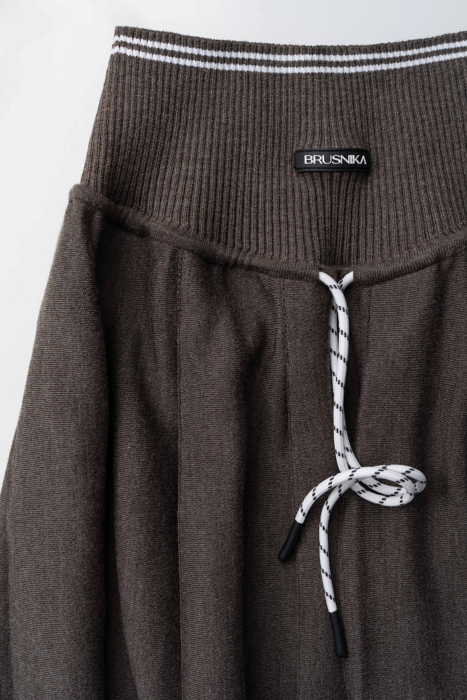 Юбка миди на кокетке 