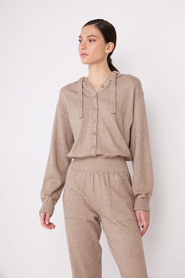 Трикотажный комбинезон из кашемира и шерсти
